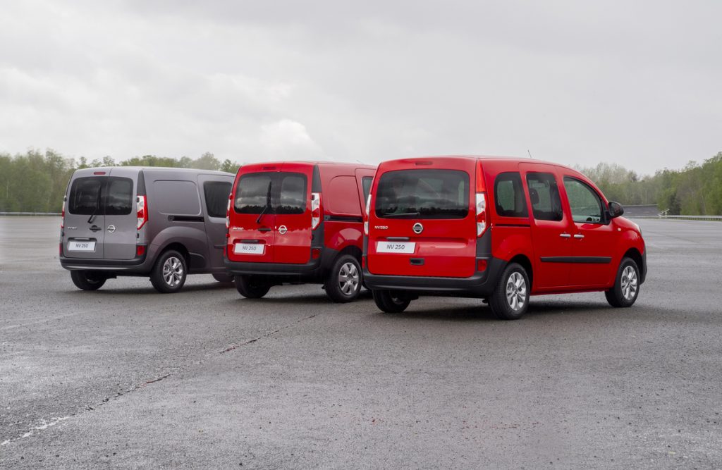 Nissan NV250 en sus tres versiones